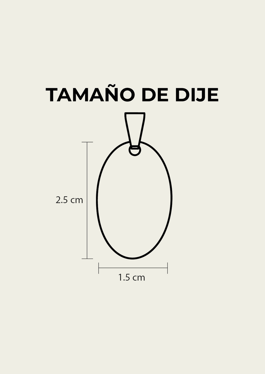 Collar ovalado
